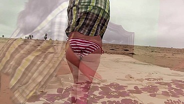 Alison Tyler Flaunts Her Big Tits On The Beach