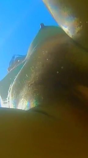 Sexy Hairy MILF Gets Hardcore Underwater Anal Fucked in the Sea