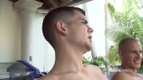 Young Latino twin kfucked by 2 straigths boys Latinos