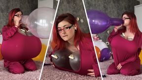 Sabina’s Balloon Bursting Growth Fantasy – Blow2Pop, Sit2Pop, Nail2Pop