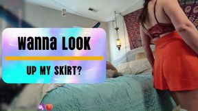 Wanna Look Up My Skirt?