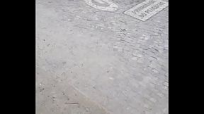 Coroa gostoso maludo saindo da praia