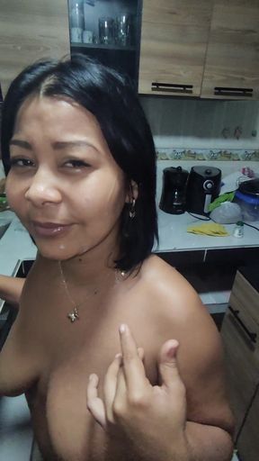 Sex With My Aunty In The Kitchen While Her Husband Is At Work