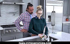 Strict Stepfather Pounds Submissive Lily Larimar