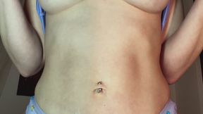 Wetting my panties - cute wet pee