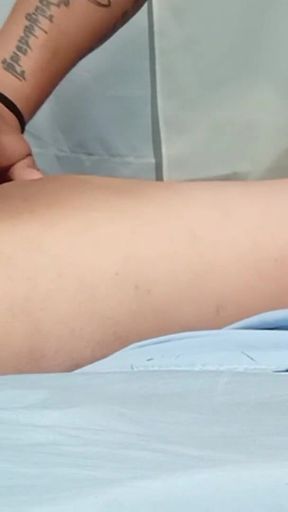 I Oil up Her Holes and Then Use My Fingers on Her Wet Pussy