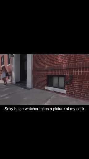 Caught on phone in public, bulging with desire