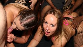 Raucous coupling gets raunchy rough group bangs in sweaty swing party