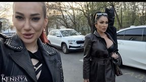 An unexpected drive with Mistress Kennya and Mistress Amanda
