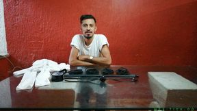 Sexy Latino Giovinco Receives Full Body Tickling By Master Fercho. Giovinco Is Ticklish Almost Everywhere. Even On His Penis! During The Session He Also Gets Gagged With Various Gags.