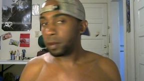Ebony Model, Ben Plays with His Dick