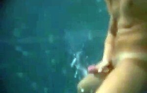 Str8 underwater and cum