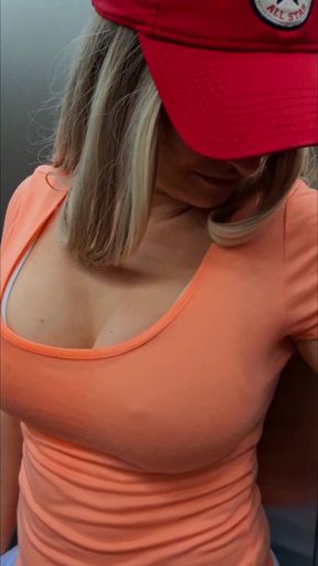 Gorgeous Neighbor in the Elevator Dada Deville