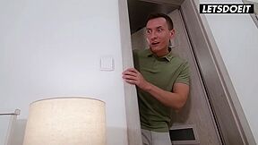 Eva Rides Charlies Dick While His Gfs Away