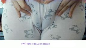 Cameltoe - Swollen Pussy - Rubbing Pussy with Pajama