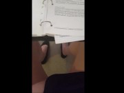 Saras Adventures 5.2 - Studying with full bladder lead to piss all over the carpet