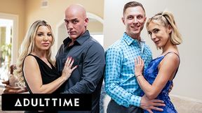 Horny Swingers Ashley Fires And Aiden Ashley Swap Husbands! Full Swap Foursome Orgy!