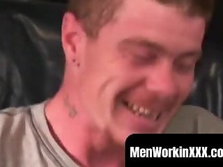 Rough stud masturbates solo and covers himself in hot cum