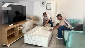 I FUCK MY HUSBAND WITH A BIG BIG BLACK COCK, HE ALMOST BREAKS MY PUSSY