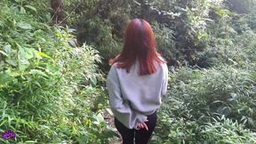 My horny STEPSISTER loves blowing outdoor! she loves my CUM! Abella Olsen