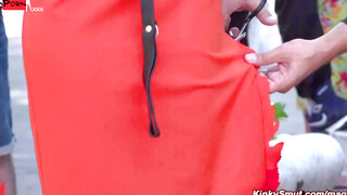 Exhibitionist Delight Watch as Lilyan Red Takas a Public Spanking