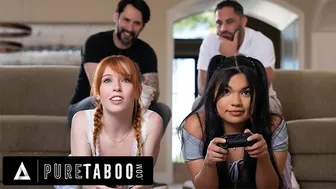 DILF Stepdads Unleash Lust on Petite Stepdaughters Madi and Summer