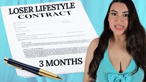 Loser Lifestyle Contract - Real 3 Month Reject Reprogramming Guidance with Countess Wednesday - Pussy Denial, Sexual Rejection, Loser Porn, Mind Fuck MP4 1080p