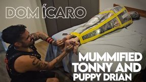 Dom Ícaro Mummified Tonny & Puppy Drian (720p) Gay Bondage - Gay Domination - Mummification - Pet Play - Foot Fetish - BDSM
