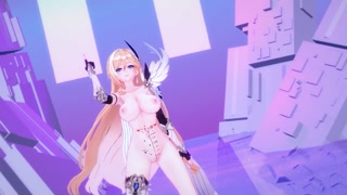 Durandal Honkai Impact 3rd Nude Dancing Hentai Thumbs Up Blonde Girl Big Boobs MMD 3D