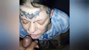 Tattooed Vampire Feeds on Cum