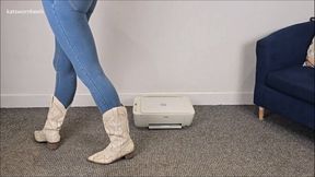 Kats Cowboy Boots Printer Stomp