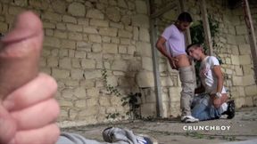 Romoe fucked outdoor  by sexy Latino twink