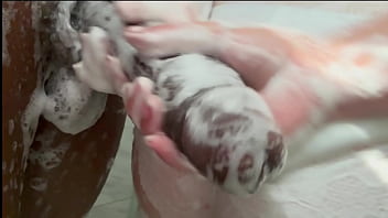 Stepdaughter'_s Naughty Shower ~ Stepdad'_s Massive 12-Inch Is Just To HUGE For Her Tight Ass