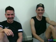 Bottom Aussie Beckett Slides Cock Inside Mateo Tight Ass