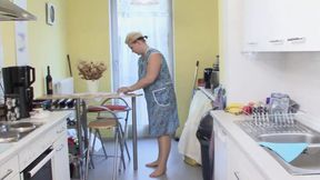Today the kitchen stays cold because the old woman is pounded