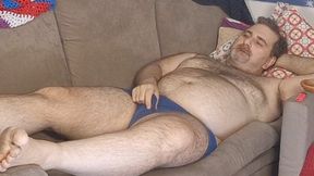 Chubby daddy bear naked dirty feet naked