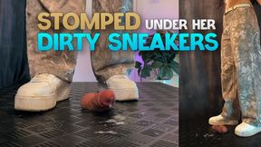 Stomped Under Her Dirty Sneakers (Slave Double Version) - TamyStarly - Cock Balls Crush Trample, Shoejob, Bootjob, CBT, Ballbusting, Trampling, Stomping