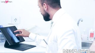 Horny Drew Dixon gets special ass drill treatment from Dr Sir Peter