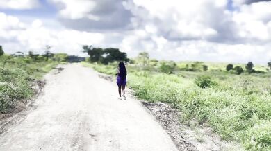 POV OUTDOORS:Random Lesbian Encounter on an Evening Walk… Watch Till the End /Hanifasexy