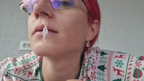 Extreme Snot Play – Covering My Face In Thick Slimy Boogers
