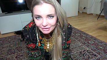 Beautiful Hijabi housewife invited her husband’s BBC friend over for Arabic kebab
