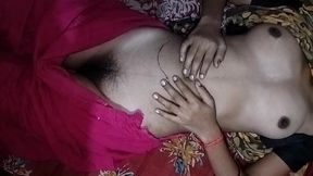 Sex with My GF When My BF Out of the Town Very Horny in Night She Call Me to Come Her Room and Sex with