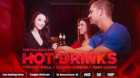 Alessa Savage Juan Lucho Tiffany Doll in Hot drinks - VirtualRealPorn