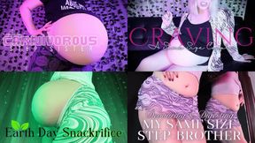 Best Of 2023 Same Size Vore Compilation - HD - The Goddess Clue, 50 Minutes Of Nonstop HOT Vore, 4 In 1 Clip Bundle, Step-Sister Vore, Big Belly, Weight Gain, Digestion, Vore Stuffing
