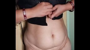 New Dress Black blouse Saree