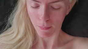 No-Makeup Blonde Creamy Orgasm