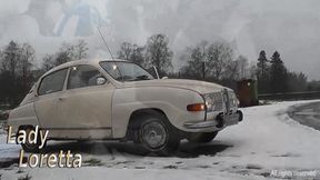 Lady Loretta Saab in Snow Part 2 SD