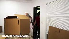 Cassidy Luxe sucks and fucks her boyfriend's roommate