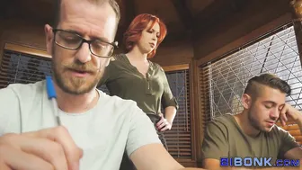 Bisexual guys get jerked off in anal threesome with Chad Diamond