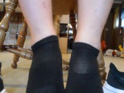 Shoe Removal, Bare Feet after a Run